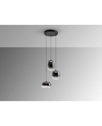 ONICE- LAMPARA 3L NEGRO-SMOKE D30